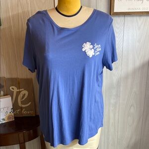 Old Navy Blue Short Sleeve Relaxed T-Shirt